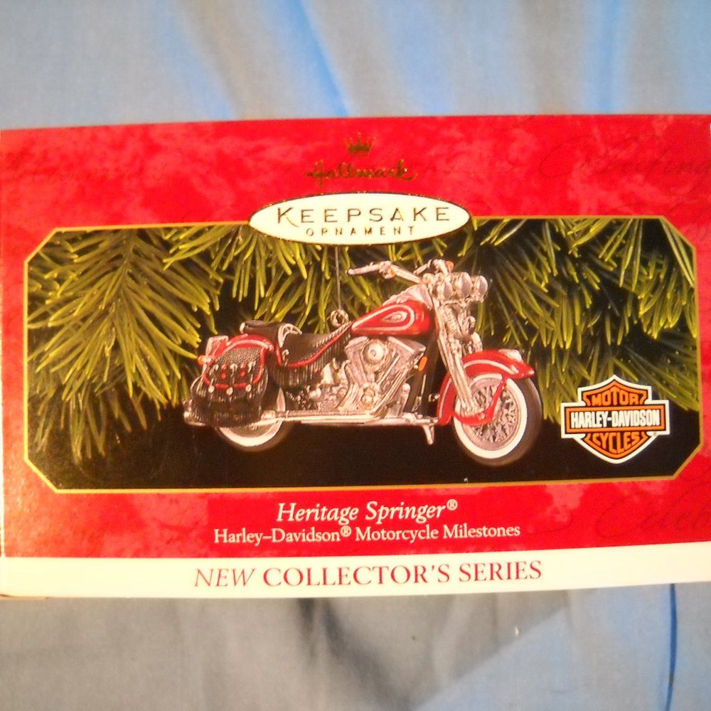 VINTAGE 1999 Hallmark Harley Davidson 1997 Heritage Spring w/1999paint scheme #1